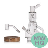 MJ Arsenal Apex Mini Rig Water Pipe Double Uptake Recycler - 7.5 Inches - Alpine Series