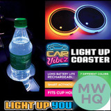 Car Vibez LED Light Up Coaster Waterproof With USB Cable - Display of 4 [41678]