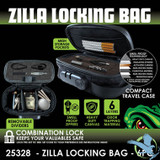 Smokezilla Zilla Locking Bag With Smell Proof Technology & Combination Lock - Assorted Designs - Display of 6 [23823]