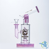 Dragon Glass Hammerhead Water Pipe Thick Base With Circ Perc - 440 Grams - 9 Inches - Assorted Colors [DGE-404]
