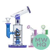 Dragon Glass Hammerhead Water Pipe Thick Base With Circ Perc - 440 Grams - 9 Inches - Assorted Colors [DGE-404]