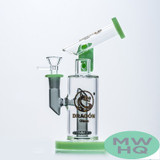 Dragon Glass Hammerhead Water Pipe Thick Base With Circ Perc - 440 Grams - 9 Inches - Assorted Colors [DGE-404]