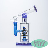 Dragon Glass Hammerhead Water Pipe Thick Base With Circ Perc - 440 Grams - 9 Inches - Assorted Colors [DGE-404]