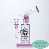 Dragon Glass Hammerhead Water Pipe Thick Base With Circ Perc - 440 Grams - 9 Inches - Assorted Colors [DGE-404]