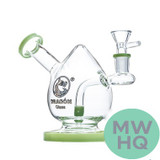 Dragon Glass Mini Water Pipe With Inclined Neck Bong Style - 300 Grams - 5 Inches - Assorted Colors [DGE-408]