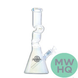 Shadow Glass Zig Zag Water Pipe Beaker Base With Diffused Downstem - 900 Grams - 14 Inches - Assorted Colors [SGC-012]