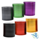 Kief Sweeper Brush Plus Grinder - 5 Parts - Assorted Colors - Display of 6