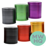 Kief Sweeper Brush Plus Grinder - 5 Parts - Assorted Colors - Display of 6