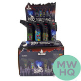 Blink Lobo Butane Gas Torch Lighter - Assorted Designs - Display of 12 [824]
