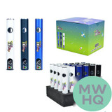 HB King 400mAh VV Preheat 510 Twist Device Pen Battery With Digital LED Screen - Assorted Colors - Display of 24