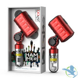 Lookah Hammer 950mAh Portable Enail Banger Dab Rig Vaporizer With LED Screen - Red