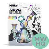 Wulf Mods Revo Glass Water Pipe Dab Rig With Quartz Banger - 180 Grams - 6 Inches