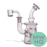 Wulf Mods Torq Glass Water Pipe Dab Rig With Quartz Banger - 190 Grams - 6.5 Inches