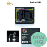 HB King Banger Glass With Frosted Joint - 45 Degree