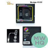 HB King Banger Glass With Frosted Joint - 45 Degree