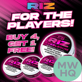 Riz Nicotine Pouches - 20 Pouches Per Can - Pack of 5 Cans