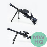 Shadow Glass Sniper Rifle Water Pipe With Tripod - 1250 Grams - 25 Inches [SGA-006]