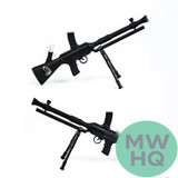 Shadow Glass Rifle Water Pipe With Tripod - 1350 Grams - 28 Inches [SGA-007]