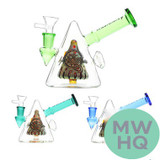 Shadow Glass Mini Cone Water Pipe - 300 Grams - 5 Inches - Assorted Colors [SGE-138]