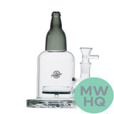 Shadow Glass Bottle Shaped Water Pipe With Inset Perc - 700 Grams - 9 Inches - Assorted Colors [SGE-156]