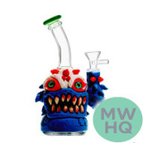 Shadow Glass Monster Shaped Water Pipe Bong - 370 Grams - 7.5 Inches - Assorted Colors [SGE-153]