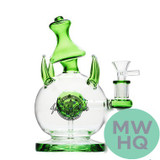 Shadow Glass Dyno Egg Water Pipe With Ball Perc - 410 Grams - 7.5 Inches - Assorted Colors [SGE-151]