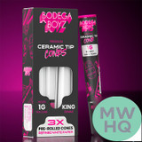 Bodega Boyz King Pre-Rolled Cones With Ceramic Tip - Pack of 3 - Display of 10 Packs