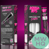 Bodega Boyz King Pre-Rolled Cones With Ceramic Tip - Pack of 3 - Display of 10 Packs
