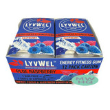 LyvWel Energy Focus & Fitness Gum - Pack of 8 Pieces - Display of 12 Packs