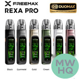 Freemax Rexa Pro 1300mAh Pod System Starter Kit With 2ML & 3ML Refillable Rexa Pods