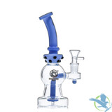 Dragon Glass Mini Water Pipe With Circ Perc - 235 Grams - 8.5 Inches - Assorted Colors [DGE-422]
