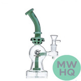 Dragon Glass Mini Water Pipe With Circ Perc - 235 Grams - 8.5 Inches - Assorted Colors [DGE-422]