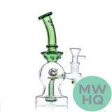 Dragon Glass Mini Water Pipe With Circ Perc - 235 Grams - 8.5 Inches - Assorted Colors [DGE-422]