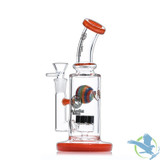 Dragon Glass Water Pipe Thick Base With Sprinkler Perc - 390 Grams - 8.5 Inches - Assorted Colors [DGE-460]