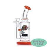 Dragon Glass Water Pipe Thick Base With Sprinkler Perc - 390 Grams - 8.5 Inches - Assorted Colors [DGE-460]