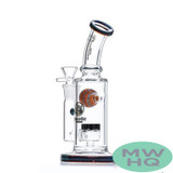 Dragon Glass Water Pipe Thick Base With Sprinkler Perc - 390 Grams - 8.5 Inches - Assorted Colors [DGE-460]