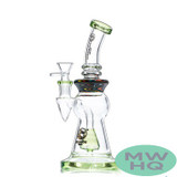 Dragon Glass Wig Wag Swirl Water Pipe With Thick Base - 390 Grams - 9 Inches - Assorted Colors [DGE-459]