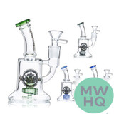 Shadow Glass Water Pipe Beaker Base With Circ Perc - 250 Grams - 6 Inches - Assorted Colors [SGE-163]