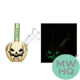Shadow Glass Pumpkin Water Pipe Bong Glow In The Dark - 130 Grams - 5 Inches - Assorted Colors [SGE-173]
