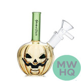 Shadow Glass Pumpkin Water Pipe Bong Glow In The Dark - 130 Grams - 5 Inches - Assorted Colors [SGE-173]