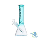 Shadow Glass Water Pipe Beaker Base With Diffused Downstem Perc - 450 Grams - 10 Inches - Assorted Colors [SGE-174]