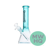 Shadow Glass Water Pipe Beaker Base With Diffused Downstem Perc - 450 Grams - 10 Inches - Assorted Colors [SGE-174]