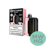X Returns GB25000 Puffs 18ML Disposable Device With 3D Curved Screen - Display of 5 - TEXAS COMPLIANT