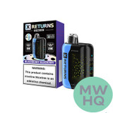 X Returns GB25000 Puffs 18ML Disposable Device With 3D Curved Screen - Display of 5 - TEXAS COMPLIANT