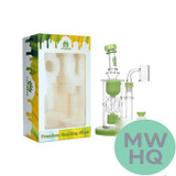 Calibear Fab Torus Recycler Glass Water Pipe Dab Rig Thick Base With Seed of Life Perc - 460 Grams - 9.25 Inches [GB16]