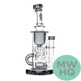 Calibear Fab Klein Recycler Glass Water Pipe Dab Rig Thick Base With Seed of Life Perc - 460 Grams - 9 Inches [GB17]