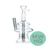 Shadow Glass Water Pipe Fab Egg Style Bubbler With Downstem - 180 Grams - 6 Inches - Assorted Colors [SGE-165]