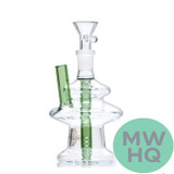 Shadow Glass Water Pipe Fab Egg Style Bubbler With Downstem - 180 Grams - 6 Inches - Assorted Colors [SGE-165]