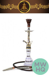 Khalil Maamoon Safari Kamanja 22 Inch Single Hose Hookah - Assorted Colors [2326]
