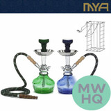 MYA Vento 14 Inch Single Hose Hookah With Wire Basket - Assorted Colors [255]